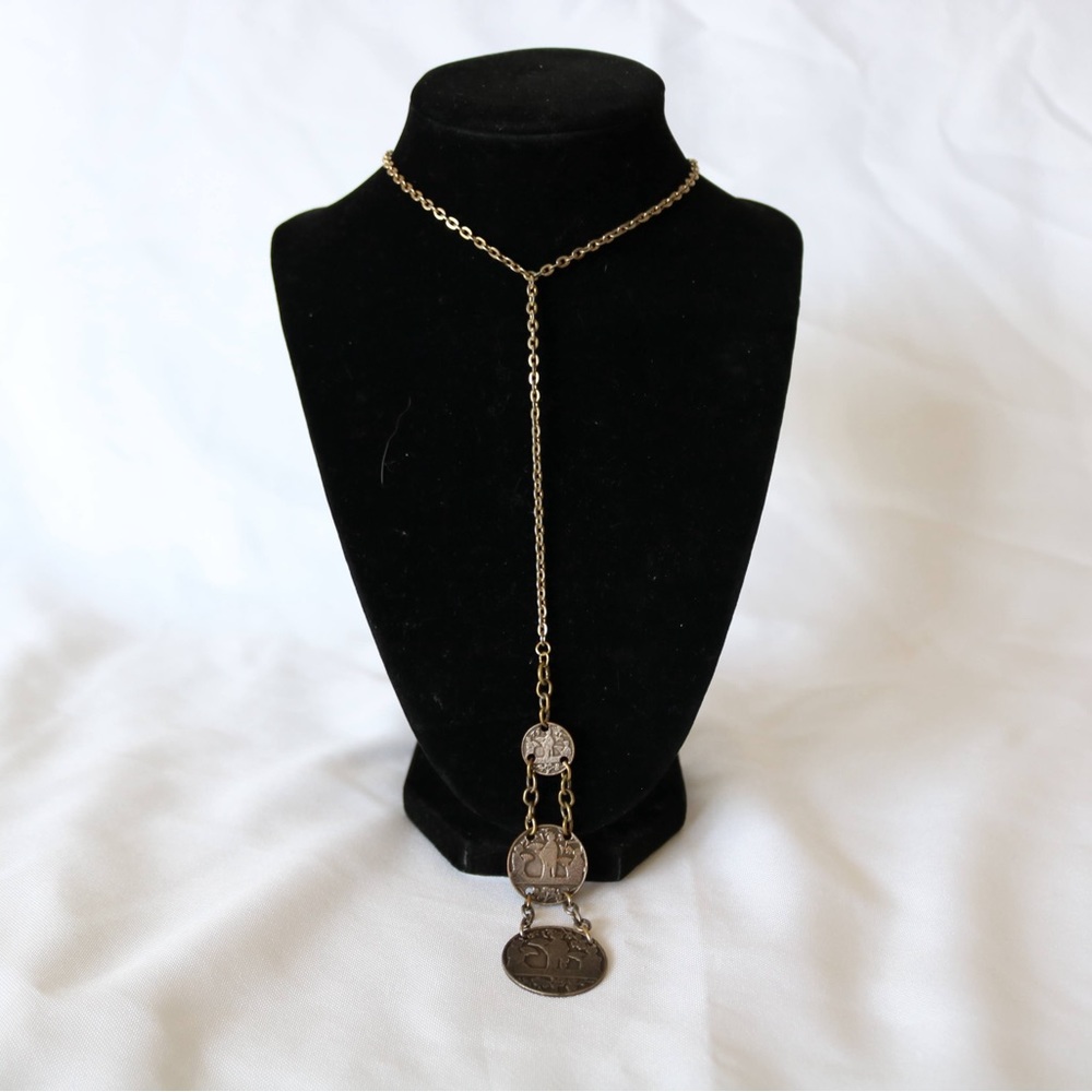 Oriental Tri-Circle Vintage Necklace